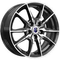 Литые диски Адамар-оригинал (КС886) (КС886) 6.500xR16 5x114.3 DIA66.1 ET40 алмаз черный для Nissan Pulsar