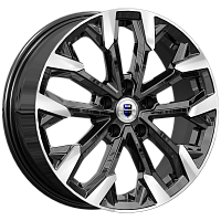 Литые диски Морейн (КС1046) 6.500xR17 5x114.3 DIA64.1 ET40 алмаз черный для Honda Odyssey