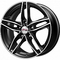 Литые диски Moskva (КС689) 6.500xR16 5x114.3 DIA66.1 ET40 Блэк Джек для Nissan Qashqai (Eu)