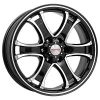 Литые диски Балеар (КС727) 7.500xR18 6x139.7 DIA100.1 ET38 алмаз черный для Nissan Datsun Литые диски Балеар (КС727) 7.500xR18 6x139.7 DIA100.1 ET38 алмаз черный для Nissan Datsun