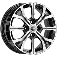 Литые диски КС945 (ZV 15_Vesta) (КС945) 6.000xR15 4x100 DIA60.1 ET50 алмаз черный для Dacia Logan