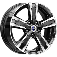 Литые диски Оклахома (КС998) 6.500xR16 5x110 DIA65.1 ET37 алмаз черный для Opel Astra Gtc