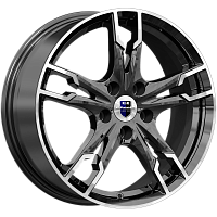 Литые диски Солар (КС875) 7.000xR17 5x112 DIA66.6 ET45 алмаз черный SK для KGM Korando
