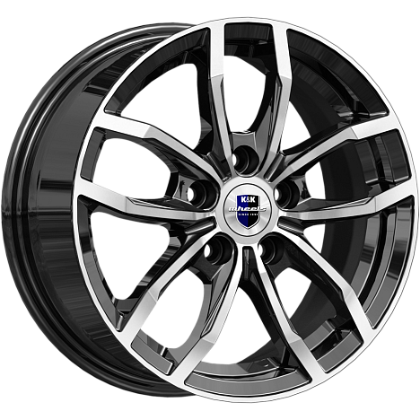 Фрост (КС1048) 6.500xR15 5x114.3 DIA66.1 ET43 алмаз черный Фрост (КС1048) 6.500xR15 5x114.3 DIA66.1 ET43 алмаз черный