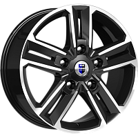 Литые диски Backfire (КС763М) 8.000xR18 5x114.3 DIA67.1 ET40 алмаз черный для Geely Coolray