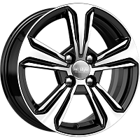 Литые диски КС777 (15_Solaris II) (КС777) 6.000xR15 4x100 DIA54.1 ET46 алмаз черный для KIA Rio Литые диски КС777 (15_Solaris II) (КС777) 6.000xR15 4x100 DIA54.1 ET46 алмаз черный для KIA Rio