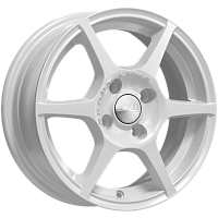 Литые диски ЯГУАР (КЛ147) 5.500xR14 4x100 DIA67.1 ET38 белый для Daihatsu Gran Move