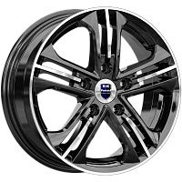 Литые диски Trinity-оригинал (КС615) (КС615) 6.000xR15 5x100 DIA57.1 ET43 алмаз черный для Volkswagen Polo