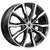 Литые диски Портер (КС906) 7.500xR18 5x108 DIA67.1 ET33 алмаз черный для GAC