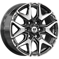 Литые диски Гангут (КС1176) 7.500xR18 6x139.7 DIA100.1 ET42 алмаз черный для Haval