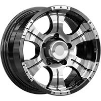 Литые диски Байконур (КС473) 7.000xR15 6x139.7 DIA110.1 ET-5 алмаз черный для Mitsubishi L200