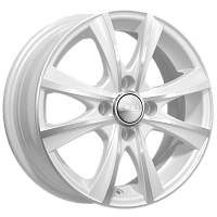 Литые диски МАЛЬТА (КЛ248) 5.500xR14 4x100 DIA67.1 ET38 алмаз-белый для Toyota Corolla Runx