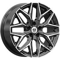 Литые диски Ариус (КС1187) 7.000xR17 5x112 DIA57.1 ET40 алмаз черный