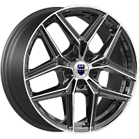 Литые диски Юнион (КС1025) 7.000xR17 5x110 DIA67.1 ET45 алмаз черный для Saab