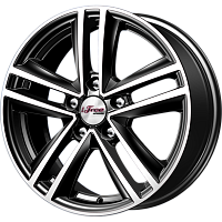 Литые диски Катар (КС885) 6.500xR16 5x114.3 DIA67.1 ET50 Блэк Джек для Mazda Axela