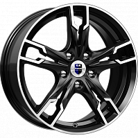 Литые диски Солар (КС875) 7.000xR17 5x112 DIA66.6 ET40 алмаз черный SK для Mercedes-Benz E-Class Coupe