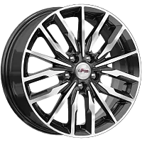 Литые диски Миконос (КС946) 6.000xR16 5x100 DIA57.1 ET38 Блэк Джек для Skoda