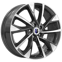 Литые диски Роквуд (КС900) 7.000xR17 5x108 DIA67.1 ET35 алмаз черный для XCITE